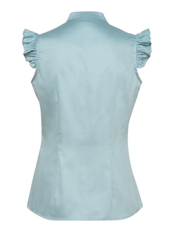 Berwin - Baumwoll Bluse in Jade mit Flügelarm