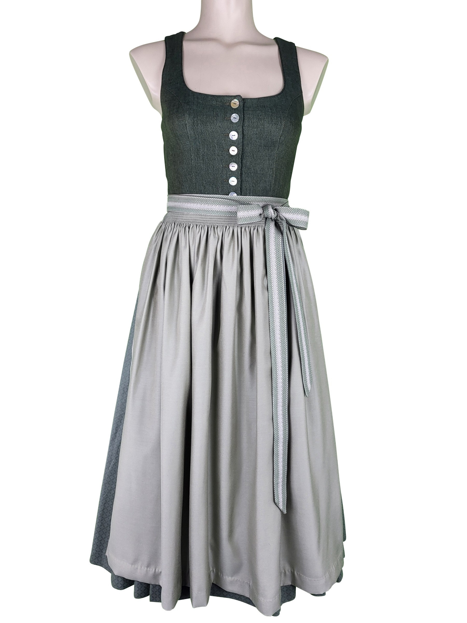 Hammerschmid - Dirndl Koflersee oliv Leinen - 80 cm