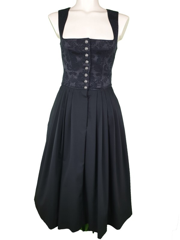 70 cm - Klassisch, schwarzes Dirndl zum Knöpfen  - Apple of my Eye