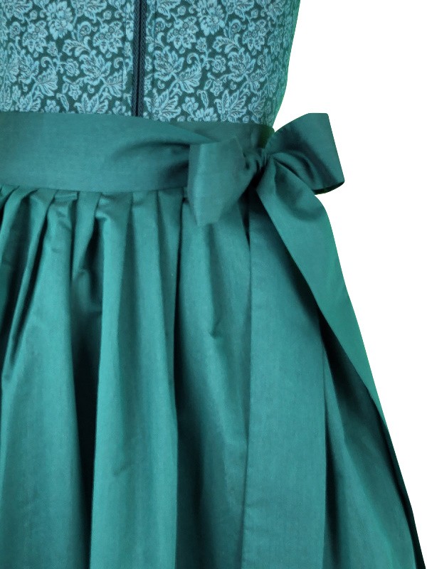 70 cm - Dirndl von "Glanz & Zauber" mit Stretch in petrol