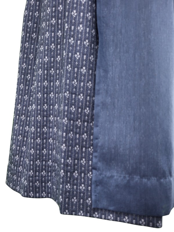 70 cm - Dirndl mit 7/8 Arm in blau von Glanz & Zauber mit Stretch in salbei