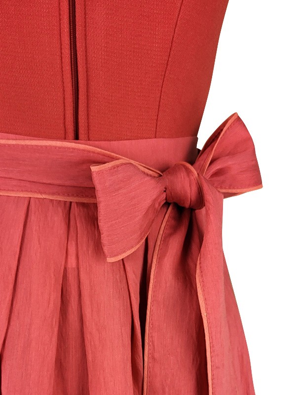 Krüger - Flügelarm Dirndl Padme in Aperol - 70 cm
