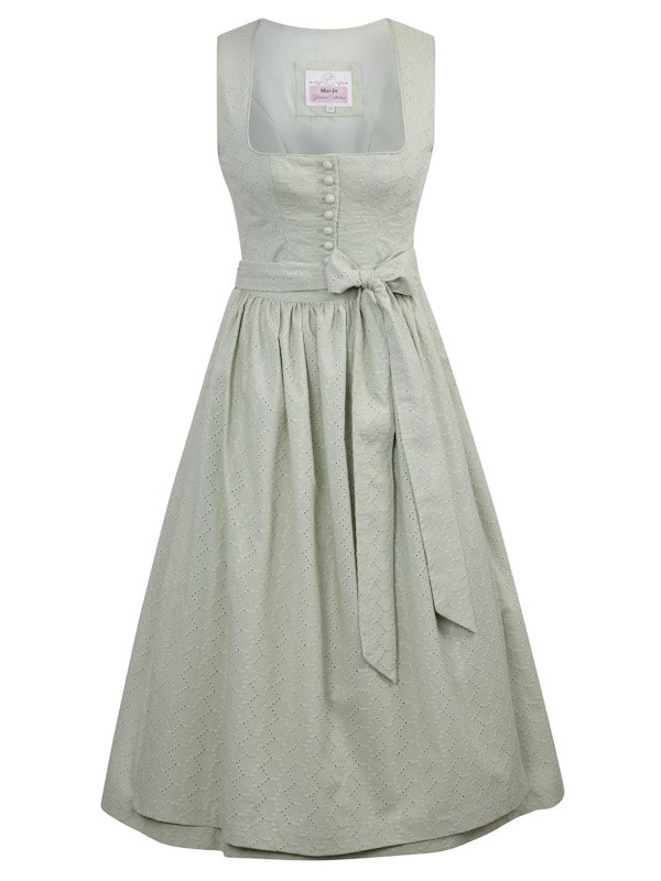 Marjo - Dirndl Ottenthal Minze mit Lochstick - 75 cm