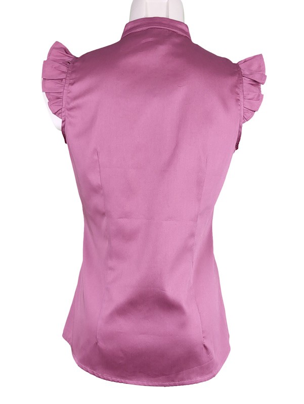 Berwin - Baumwoll Bluse in Mauve mit Flügelarm