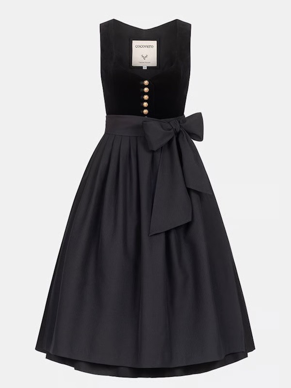CocoVero - Dirndl  Janni Velvet Nori mit Samtmieder  - 75 cm