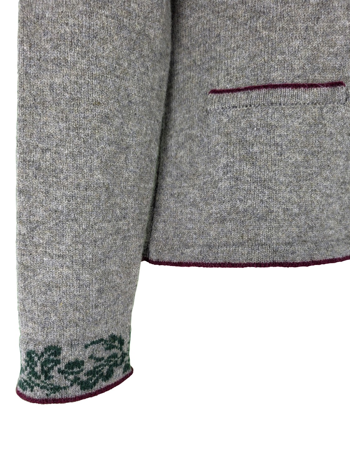 Astrifa - Strickjacke Absberg in pfeffer aus Merinowolle