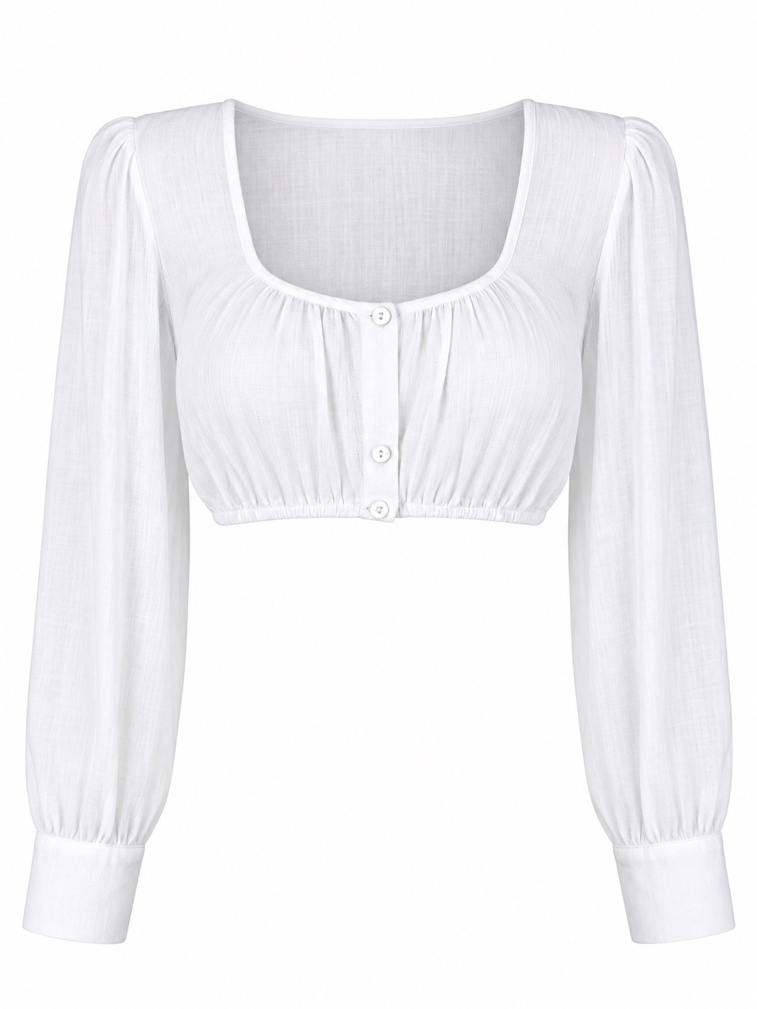 Wenger - Dirndlbluse Katrin in ecru mit Ballonarm