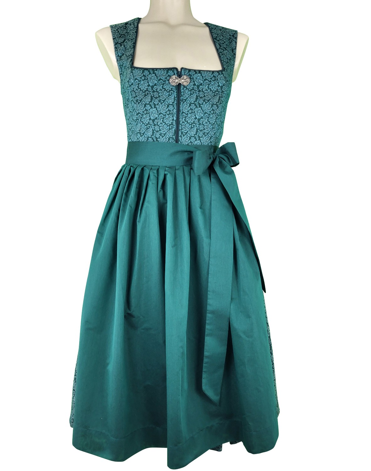 70 cm - Dirndl von "Glanz & Zauber" mit Stretch in petrol