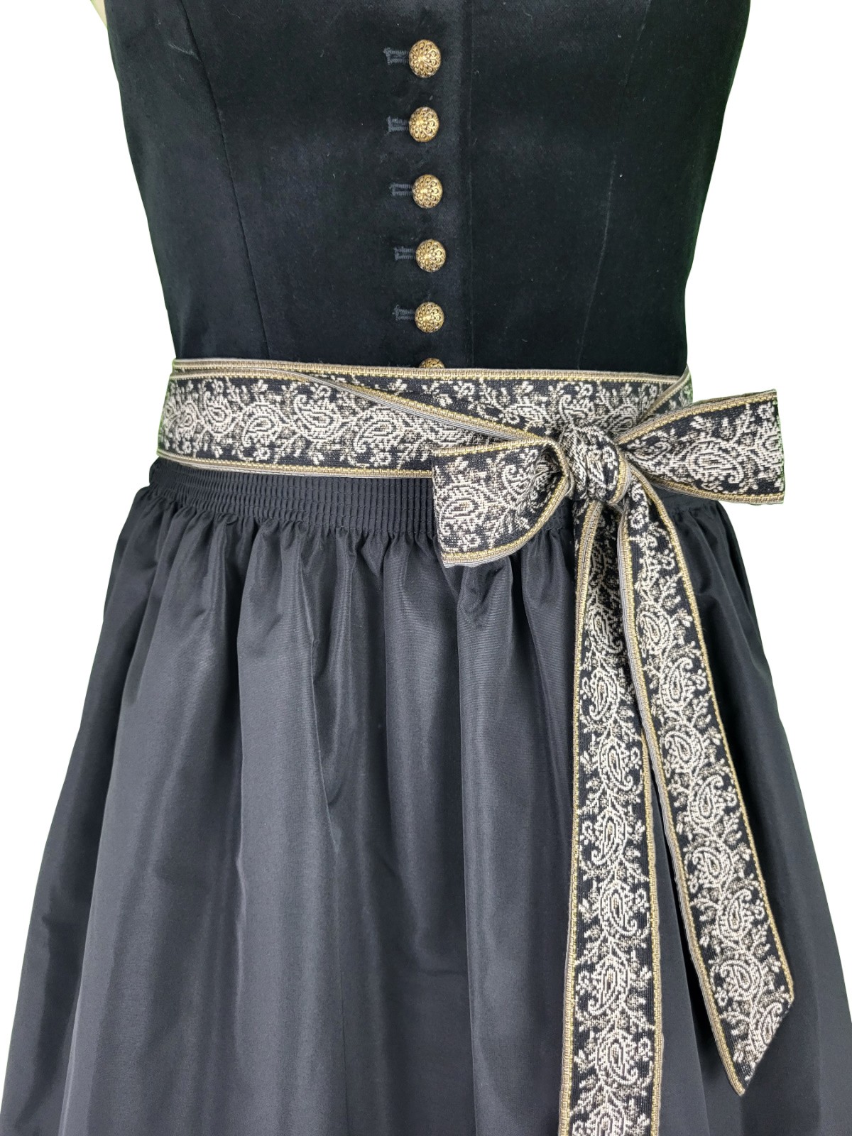 70 cm - Dirndl Ilona mit Samtmieder in schwarz von Wenger