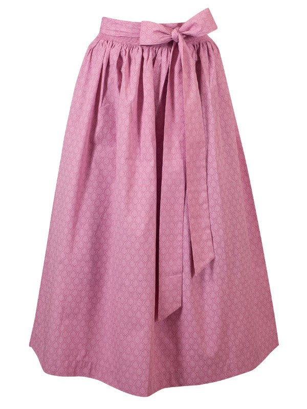 Baumwoll Dirndl-Schürze in rosé von Hammerschmid - 89 cm