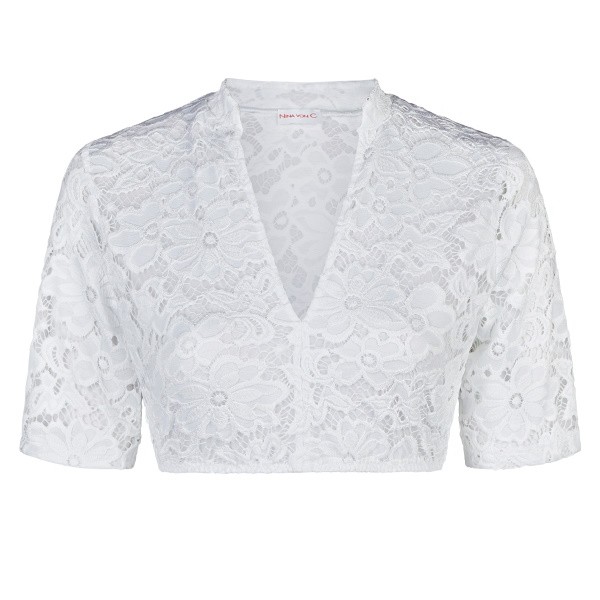 Nina von C. - Spitzen Dirndlbluse Rosalie weiß