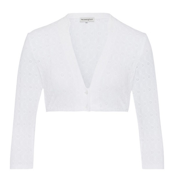 Heimatglück - Dirndlbluse Millie mit V-Ausschnitt und 7/8 Arm