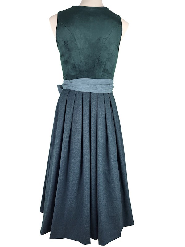80 cm - Samtdirndl Valera in petrol von Krüger Collection