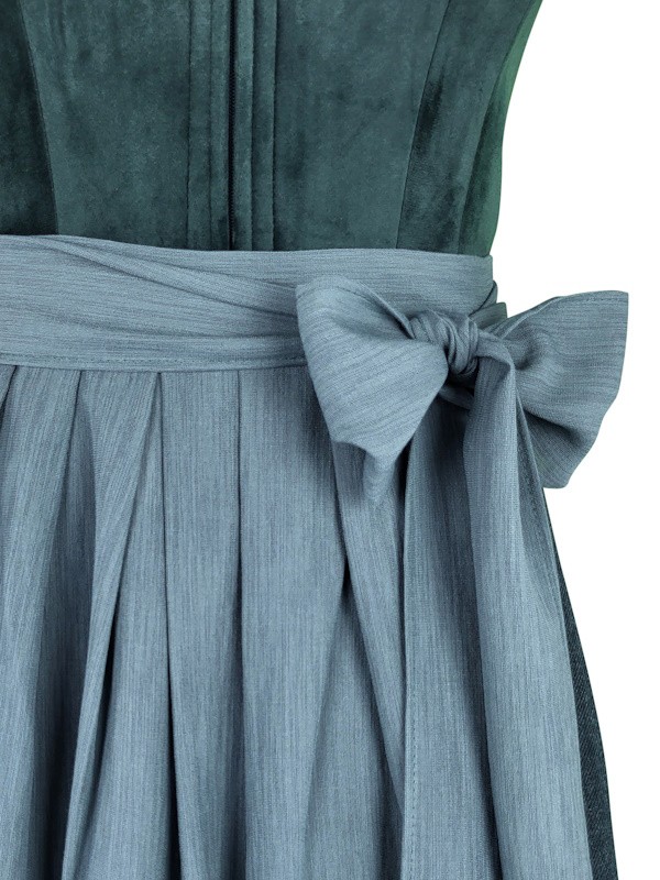 80 cm - Samtdirndl Valera in petrol von Krüger Collection