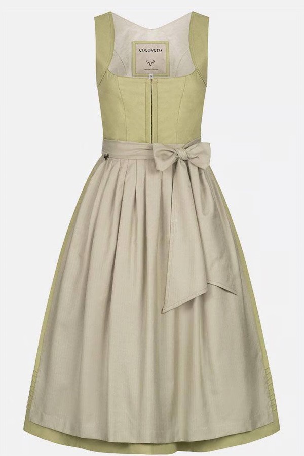 CocoVero - Dirndl  Hermine Pure Matcha - 75 cm