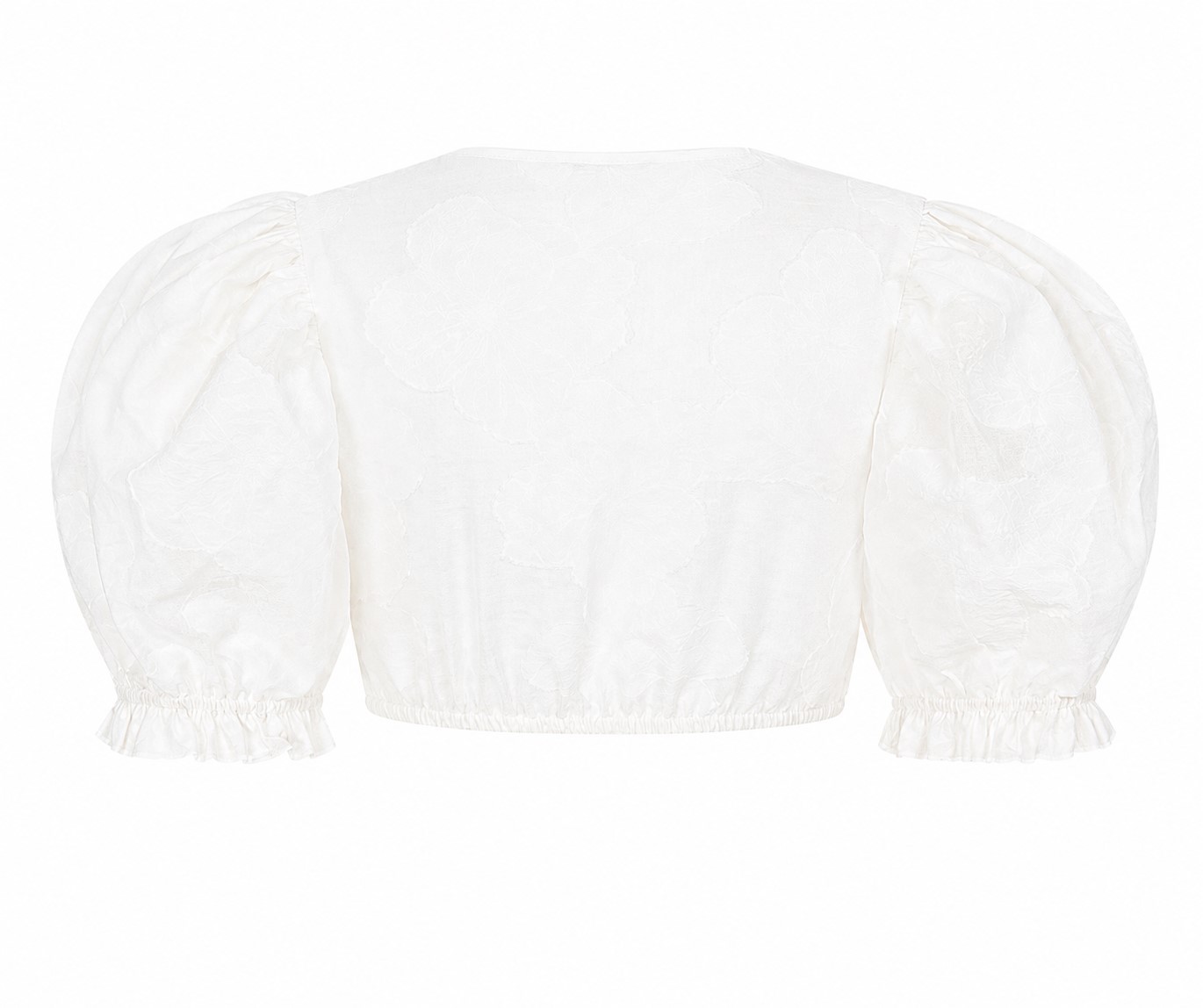 CocoVero - Dirndlbluse Sina Floral White mit Ballonarm