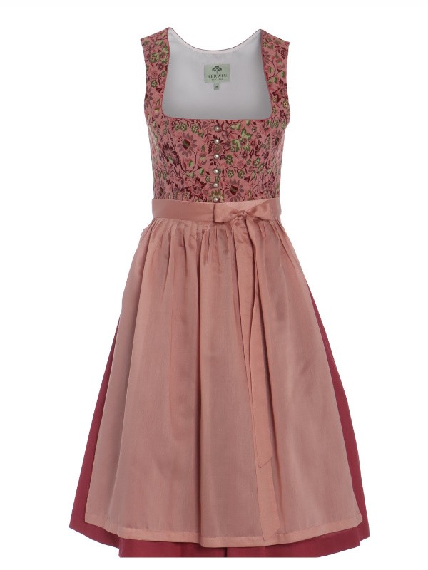 70 cm - Dirndl in rosé mit beere  - Berwin