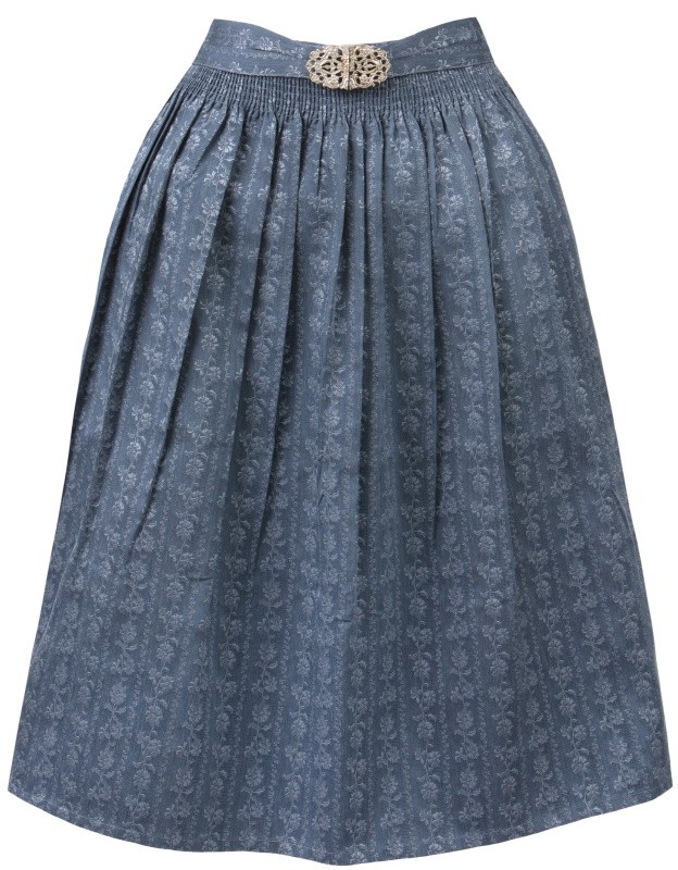 Dirndl-Schürze mit Schließe in blau von Stockerpoint