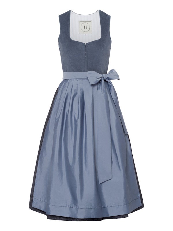 Heimatglück - Dirndl Anneliese rauchblau - 75 cm