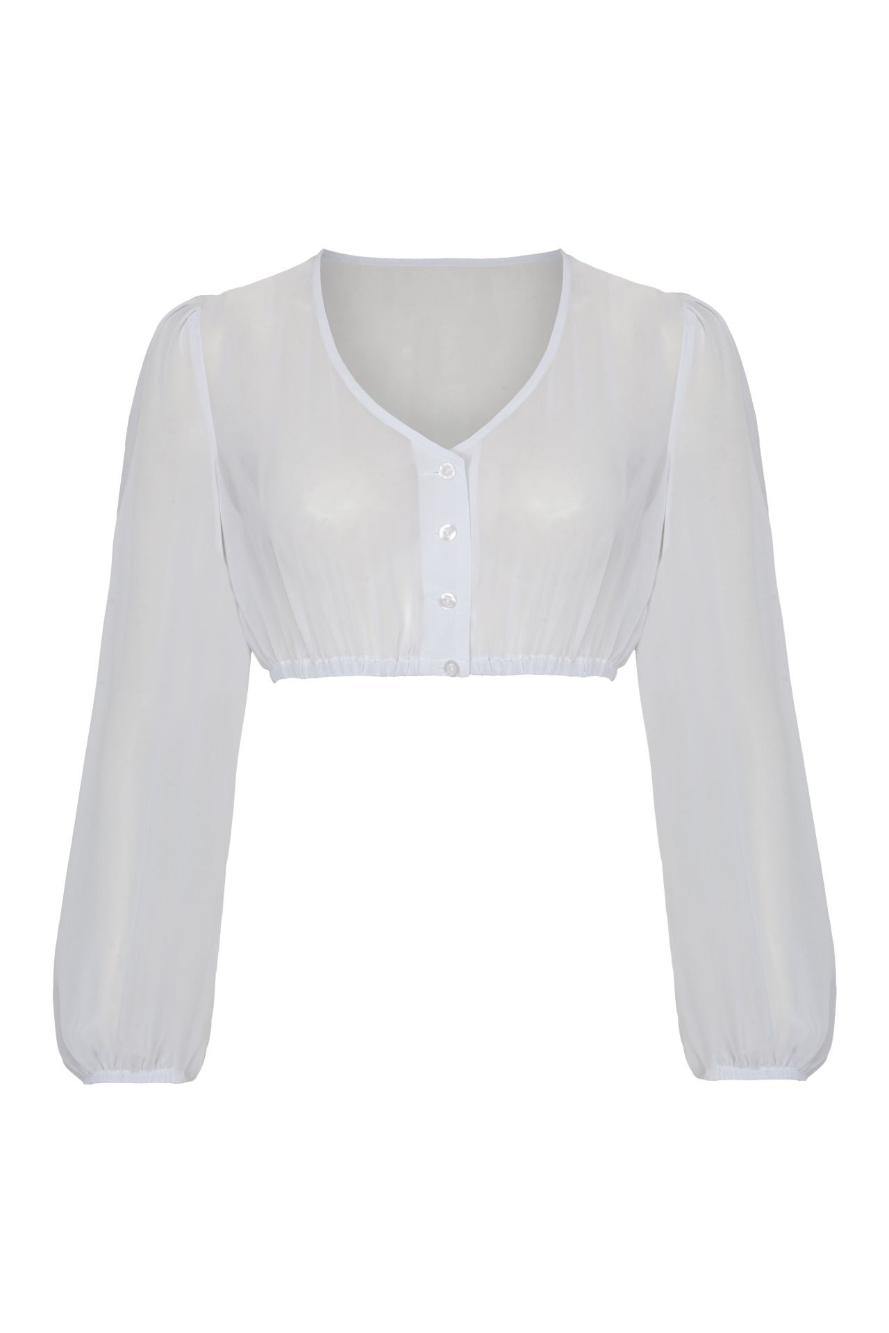 Alpenfee - Dirndlbluse Fenja Chiffon mit Ballonarm