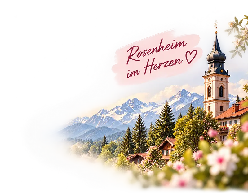 Rosenheim und die bayerischen Alpen