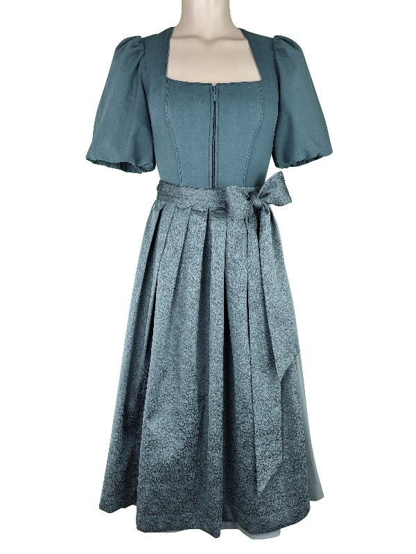 Krüger - Dirndl Stacey mit Arm in Petrol - 70 cm