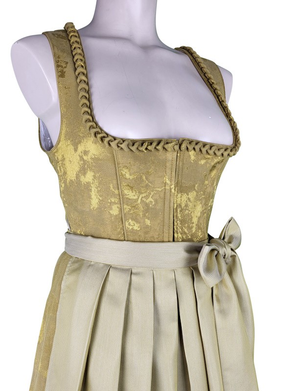 Krüger - Dirndl Calyssia in Honig mit Froschmaul - 70 cm