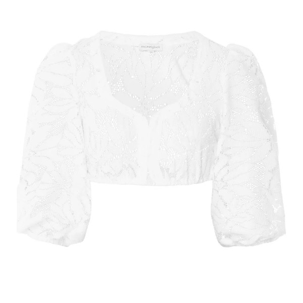 Heimatglück - Dirndlbluse Nele creme mit Ballonarm