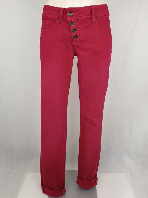 Hose "Malibu" raspberry wine in Colour Denim von Buena Vista