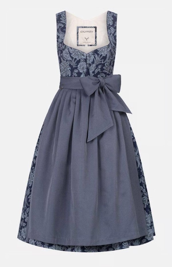 CocoVero - Dirndl Annelie Ivy Blue - 75 cm