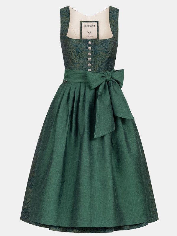 75 cm - Dirndl  Hedi Botanical Green CocoVero