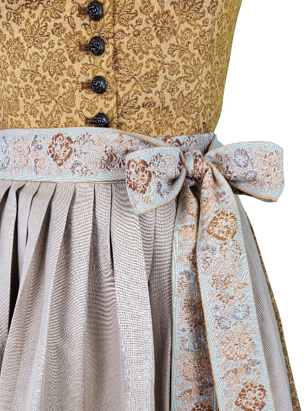 70 cm - Dirndl von "Glanz & Zauber" mit Stretch in Curcuma