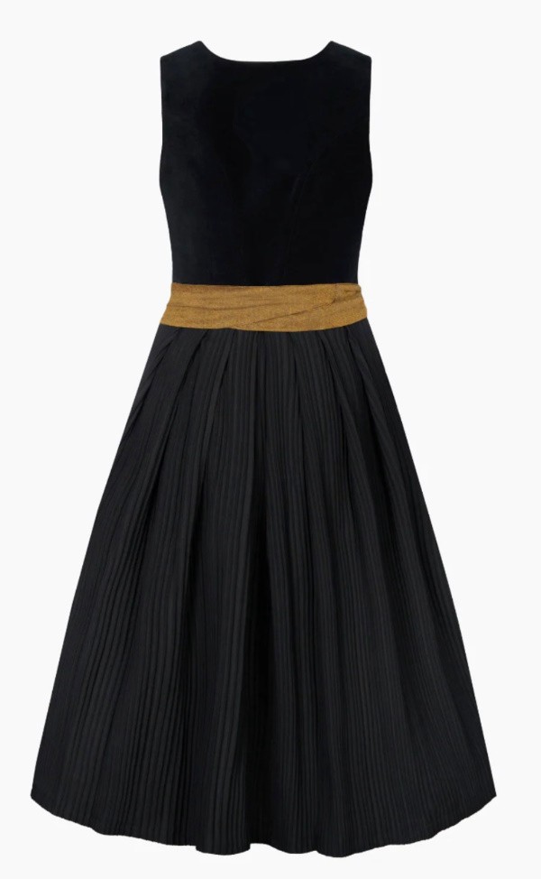 Heimatglück - Dirndl Monaco schwarz Samt - 75 cm