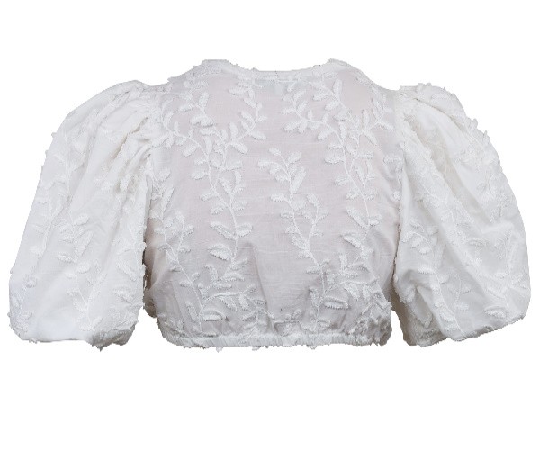 Madame Marie - Dirndlluse Isalda Off White mit Ballonarm