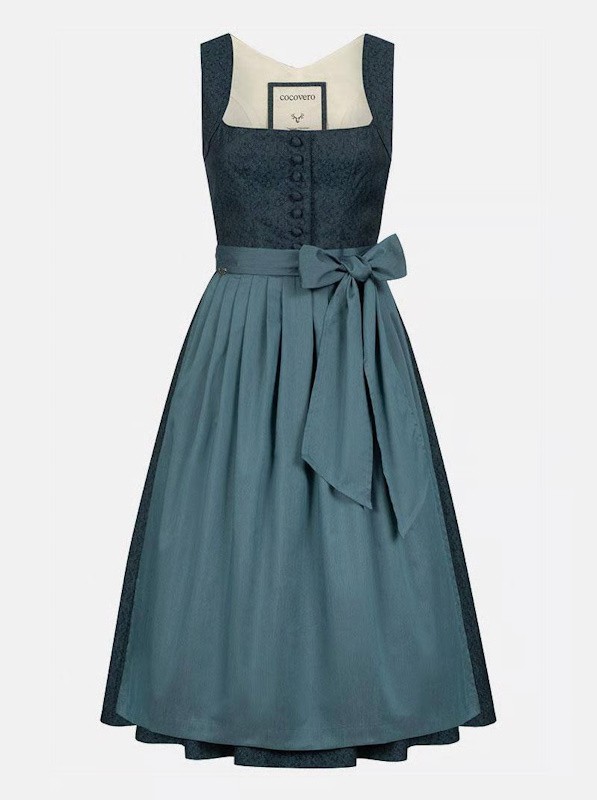 CocoVero - Dirndl  Hedi Noble Sea - 75 cm