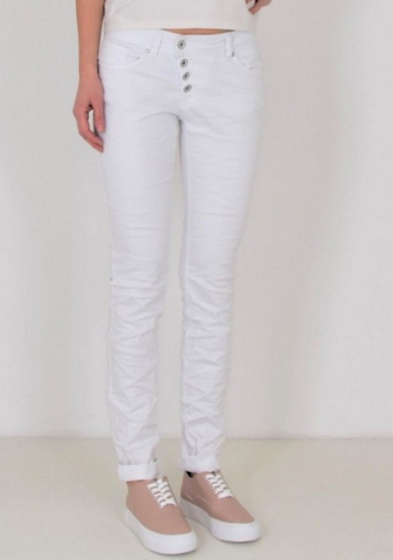Hose "Malibu" white in Stretch Twill von Buena Vista