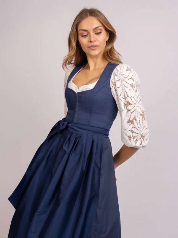 Heimatglück - Dirndlbluse Nele creme mit Ballonarm