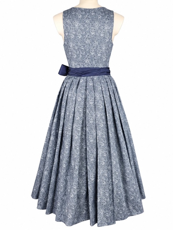 Hammerschmid - Baumwoll Dirndl Pillersee in Blau - 80 cm