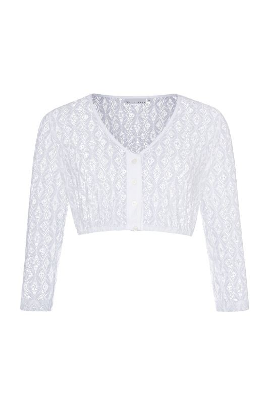 Alpenfee - Dirndlbluse Lissi mit V-Ausschnitt und 3/4 Arm