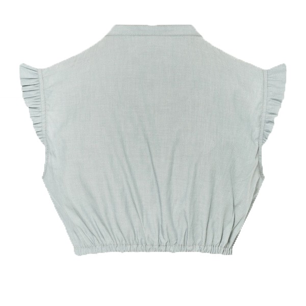 Dirndlbluse Antonia mit Flügelarm in salbei - Hammerschmid