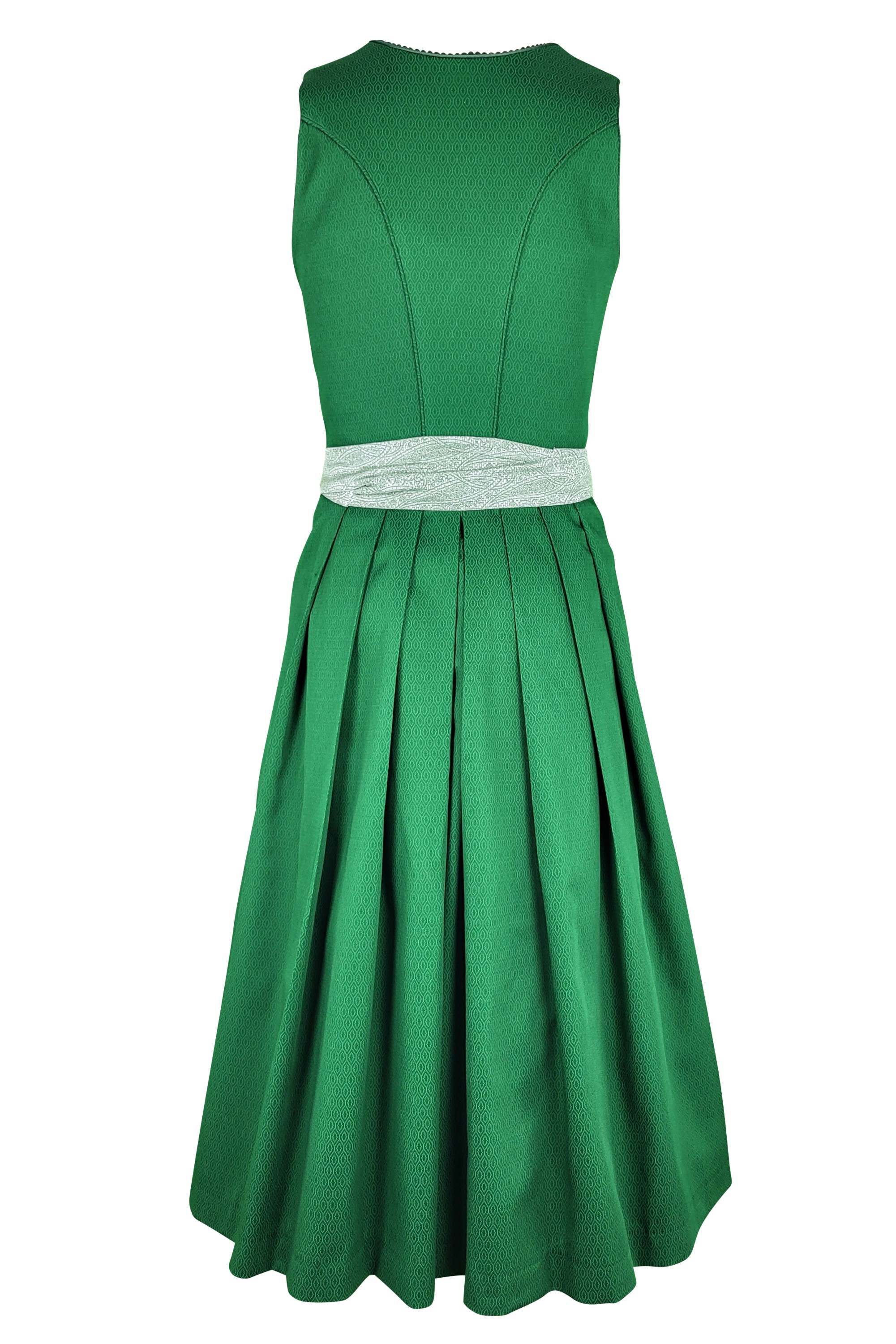 Wenger - Baumwoll Dirndl Dagmar in grasgrün - 70 cm