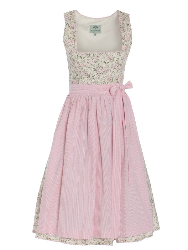70 cm - Rosen-Dirndl in zartem Rosé - Berwin