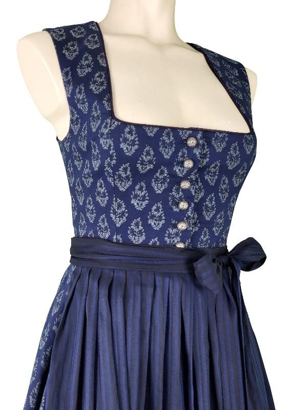 70 cm - Dirndl von "Glanz & Zauber" mit Stretch in dunkelblau
