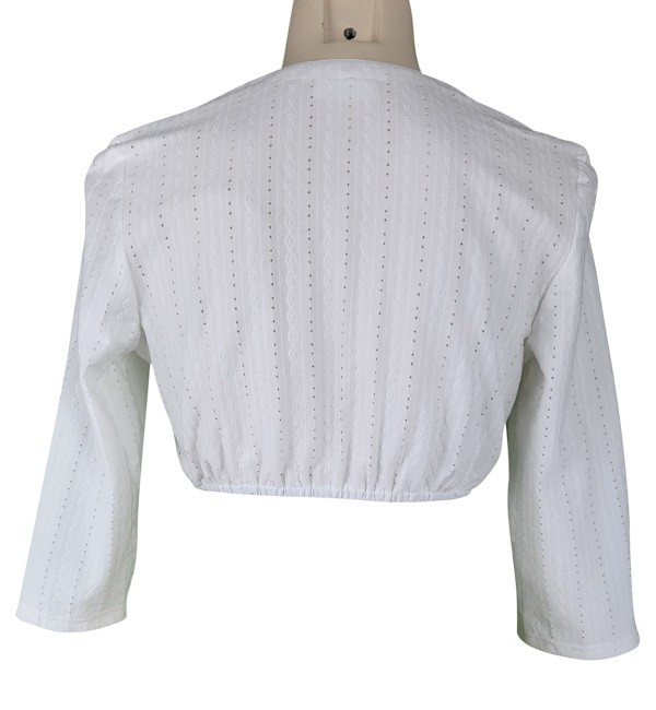 Waldorff - Dirndlbluse mit Herzausschnitt und 7/8 Arm