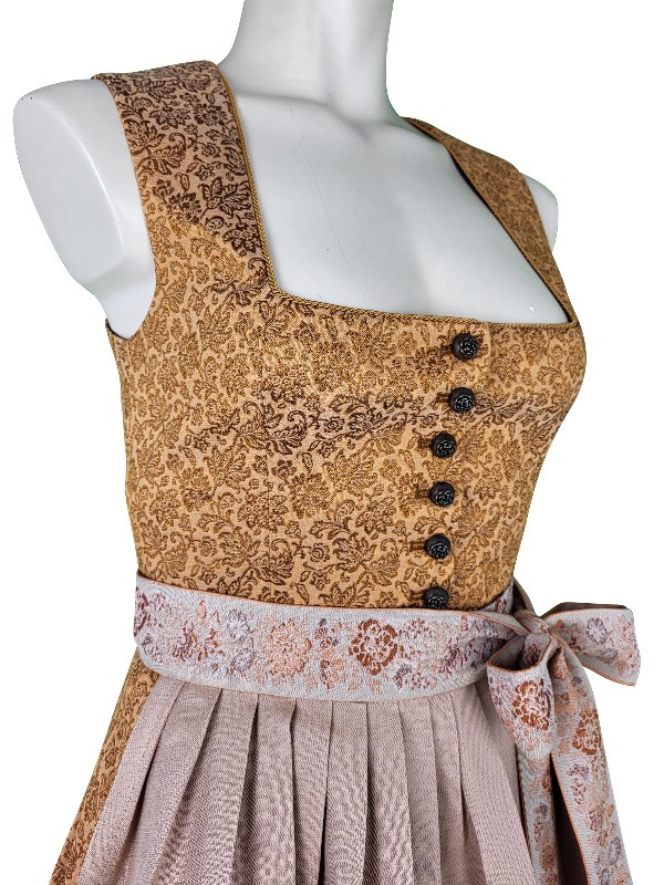 70 cm - Dirndl von "Glanz & Zauber" mit Stretch in Curcuma