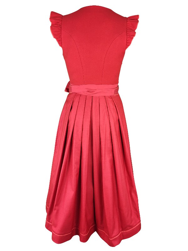 Krüger - Flügelarm Dirndl Padme in Aperol - 70 cm