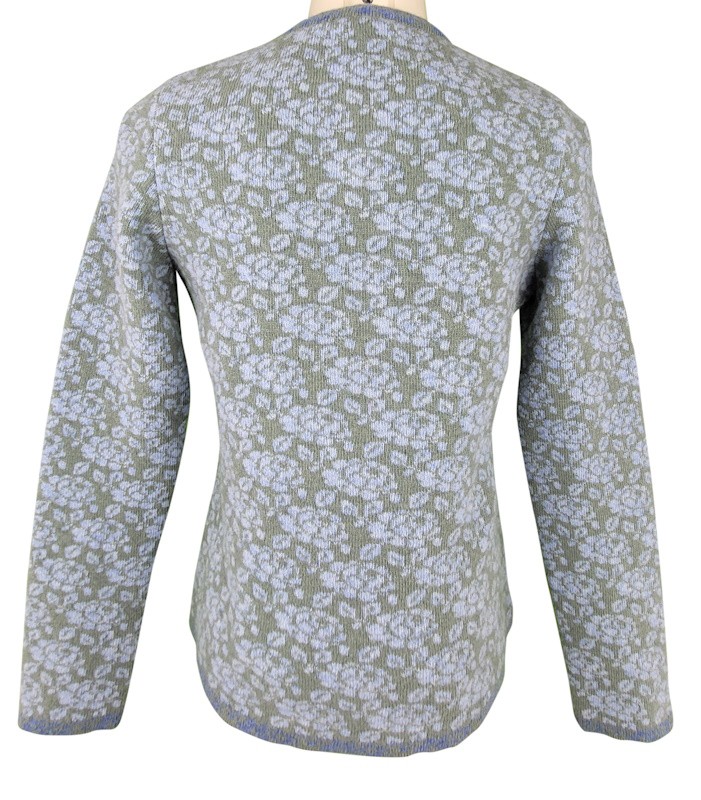 Astrifa - Strickjacke Thalgau in Agave mit Hellblau