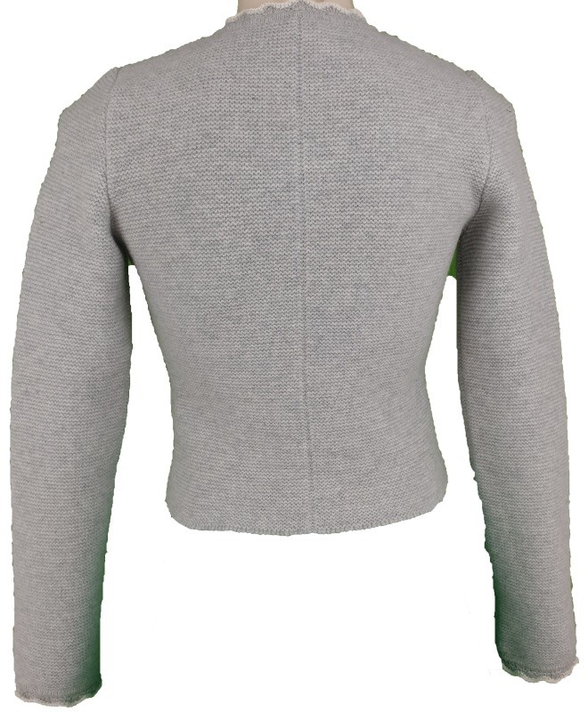 Astrifa - Strickjacke "Bedollo" aus Merinowolle in hellgrau