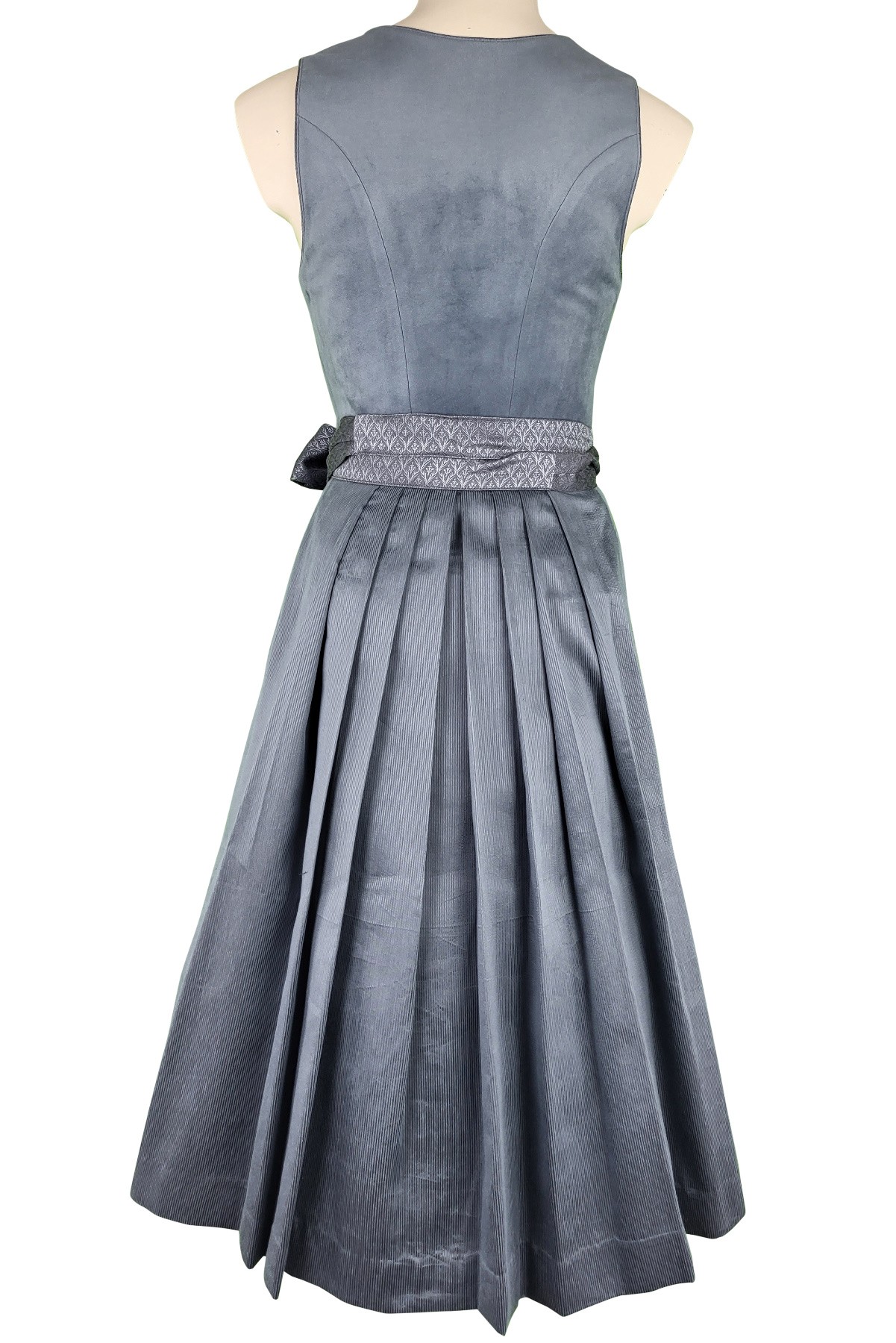 70 cm - Dirndl Cari in grauem Samt von Krüger