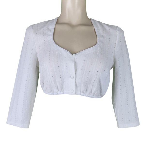 Waldorff - Dirndlbluse mit Herzausschnitt und 7/8 Arm